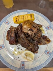 grilled pork ribs
