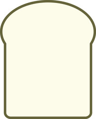 食パン（山型）のアイコンイラスト