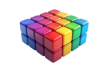 Obraz premium Colorful cubes in arrangement