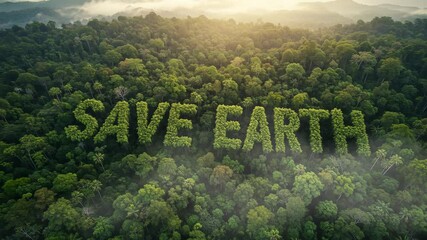 Protecting Nature with Forest Canopy Aerial View