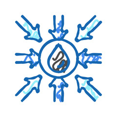 export oil industry icon doodle illustration