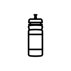 The icon of a sports water bottle. A design element.