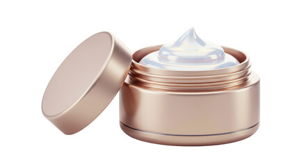 Isolated Elegant Jar of Cream Showcasing Skincare Beauty and Cosmetic Product