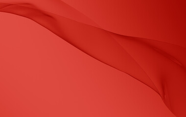 Bold Vermilion Wave Texture - Contemporary Glossy Backdrop Composition