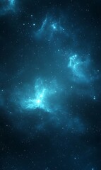 Fototapeta premium Soft Gradient Textures on a Dark Sapphire Blue Monochromatic Background for a Calm Atmosphere