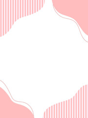 ピンクの流体シェイプフレーム