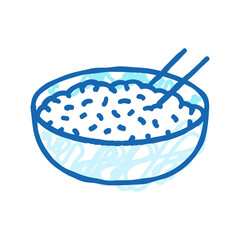 tamarind sauce thai cuisine icon doodle illustration