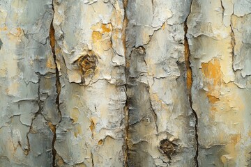 Close-up view of weathered tree bark texture.