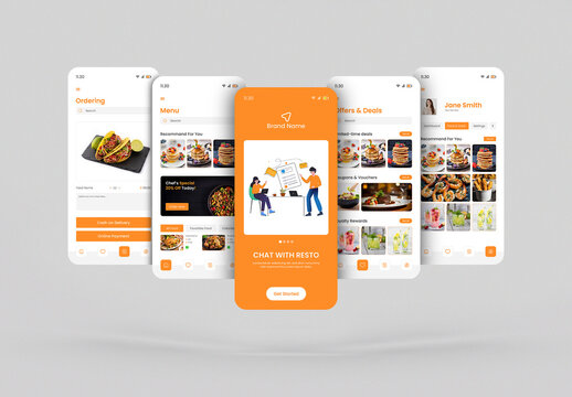 Food Ordering Mobile App UI Layout