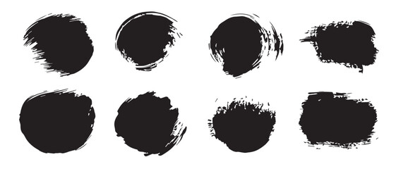 HighResolution Black Ink Blots Abstract Texture Background