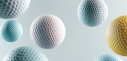 Abstract golf ball design
