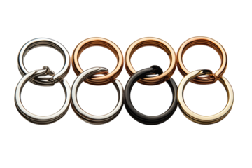 Interlocked metal rings set