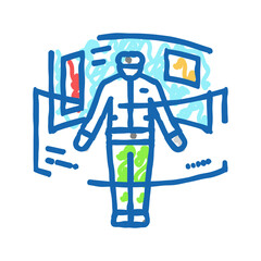 innovation seeker tech enthusiast icon doodle illustration