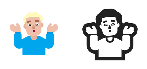 Person Shrugging Emoji (Blonde)
