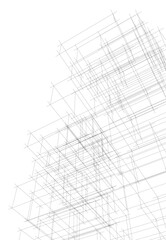Modern building. Architectural background