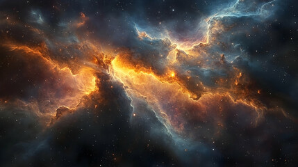 Fototapeta premium Colorful cosmic nebulae in deep space.