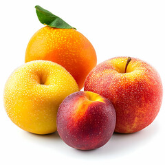 Assorted fresh fruits display