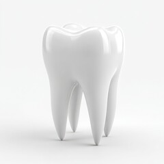 3D Dental molar anatomy close isolated on white background