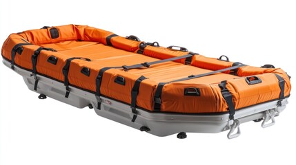 A rescue stretcher board, isolated white background