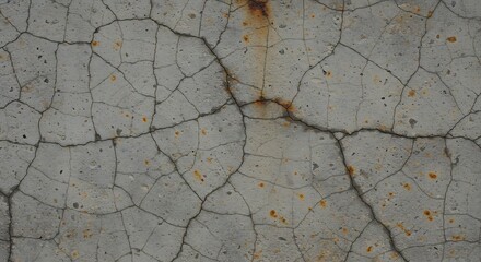 Obraz premium Cracked Concrete Surface with Rust Texture Background
