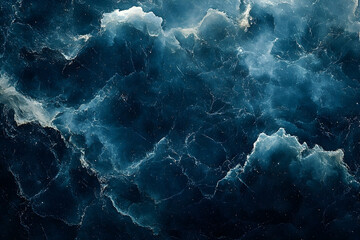 Deep ocean currents' textured surface patterns.