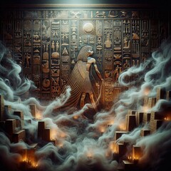 Ancient texts in the clouds and mist