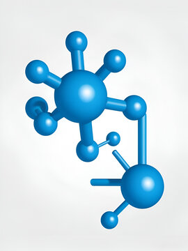 Chemistry illustration of Catechol C6H4(OH)2 in blue