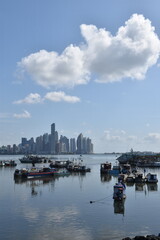 Obraz premium The city's fishing port, Panama City