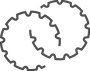gear icon vector illustration