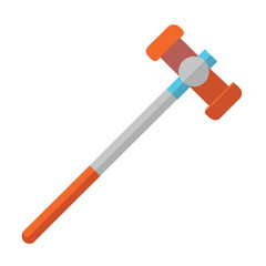 a create doctor reflex hammer instrument on white background..