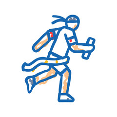 health and sports day japanese holiday icon doodle illustration