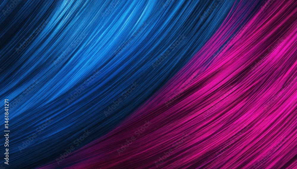 Aufkleber abstract background with flowing pink and blue light streaks shimmering surface texture modern art d