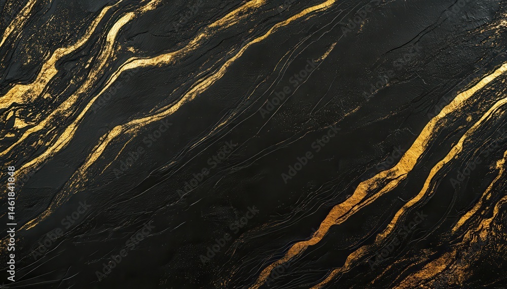 Poster abstract black background with golden glittering streaks for luxury and elegant design with modern c