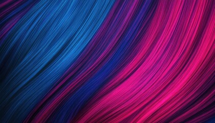 Abstract Fiber Optic Light Display in Blue and Pink Creates a Modern and Vibrant Background Texture with Glowing Curves and Shiny Surface