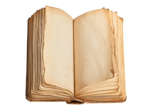 Empty paper sheets book