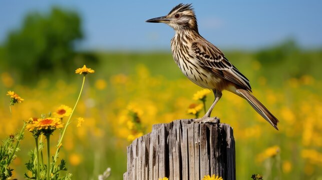 plumage road runner animal