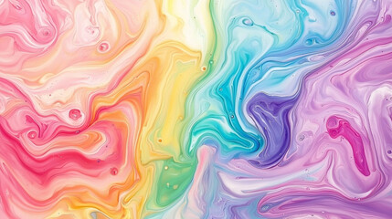 Fototapeta premium パステルカラーが流れる抽象的なアート背景 