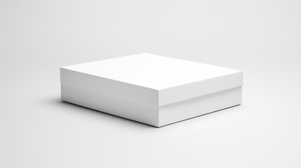Naklejka premium photograph white box isolated