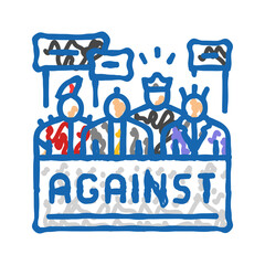 punk activism subculture style icon doodle illustration