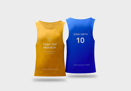 Sports Fitness Tank Top Mockup