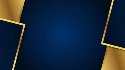 luxury blue navy background with golden frame