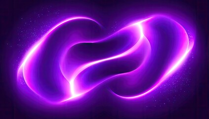 Abstract glowing purple shapes