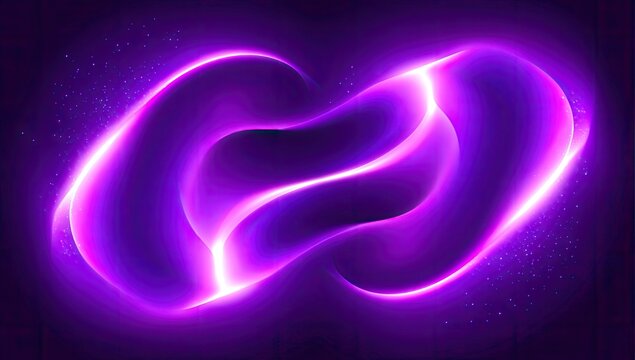 Abstract glowing purple shapes