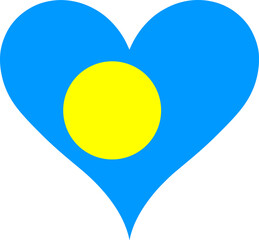 Heart Flag Palau, Heart Palau Flag