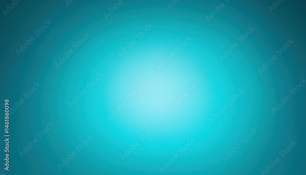 Poster Elegant Turquoise Gradient Background with Soft Light Abstract Aquamarine Backdrop Design and Modern Artistic Texture