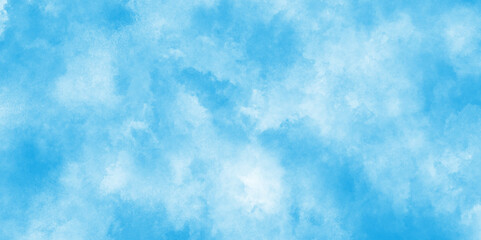 Fototapeta premium Hand painted blue watercolor background.This watercolor design with watercolor texture on white background,Copy space, cold ice color art, contemporary artistic backdrop,