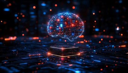 Digital Brain: Neural Connections and AI Technology