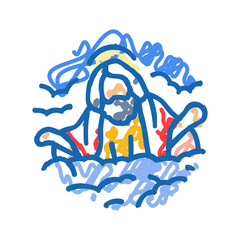 ufo unsolved mystery icon doodle illustration