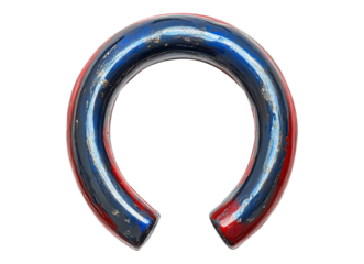 Red blue horseshoe