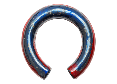 Red blue horseshoe